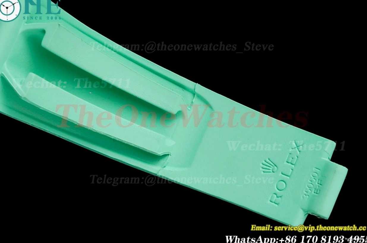 N6F Skeleton DLC Rubber 40mm Green RU DD4130 Dial Blaken On Daytona 0328